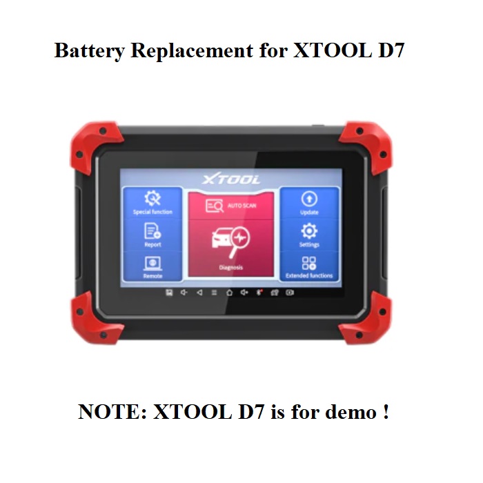 Battery Replacement for XTOOL D7 OBD2 Scan Tool|XTOOL-D7|XTOOL